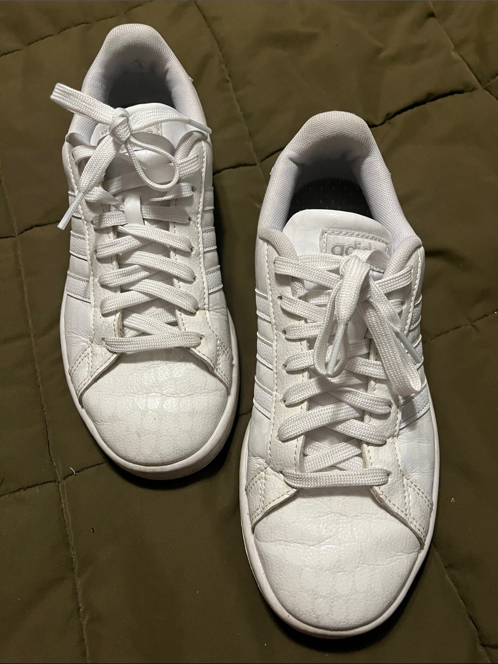 adidas Women’s White Low-Top Lace-Up Sneakers